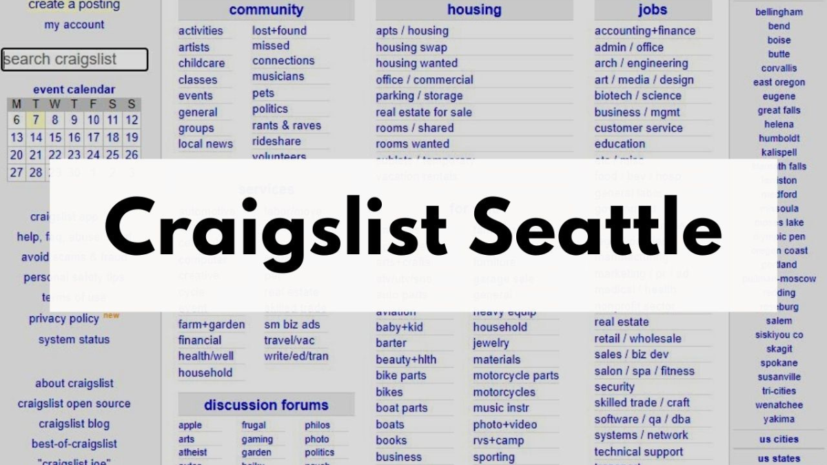 Craigslist Seattle Your Guide to the Emerald City Marketplace