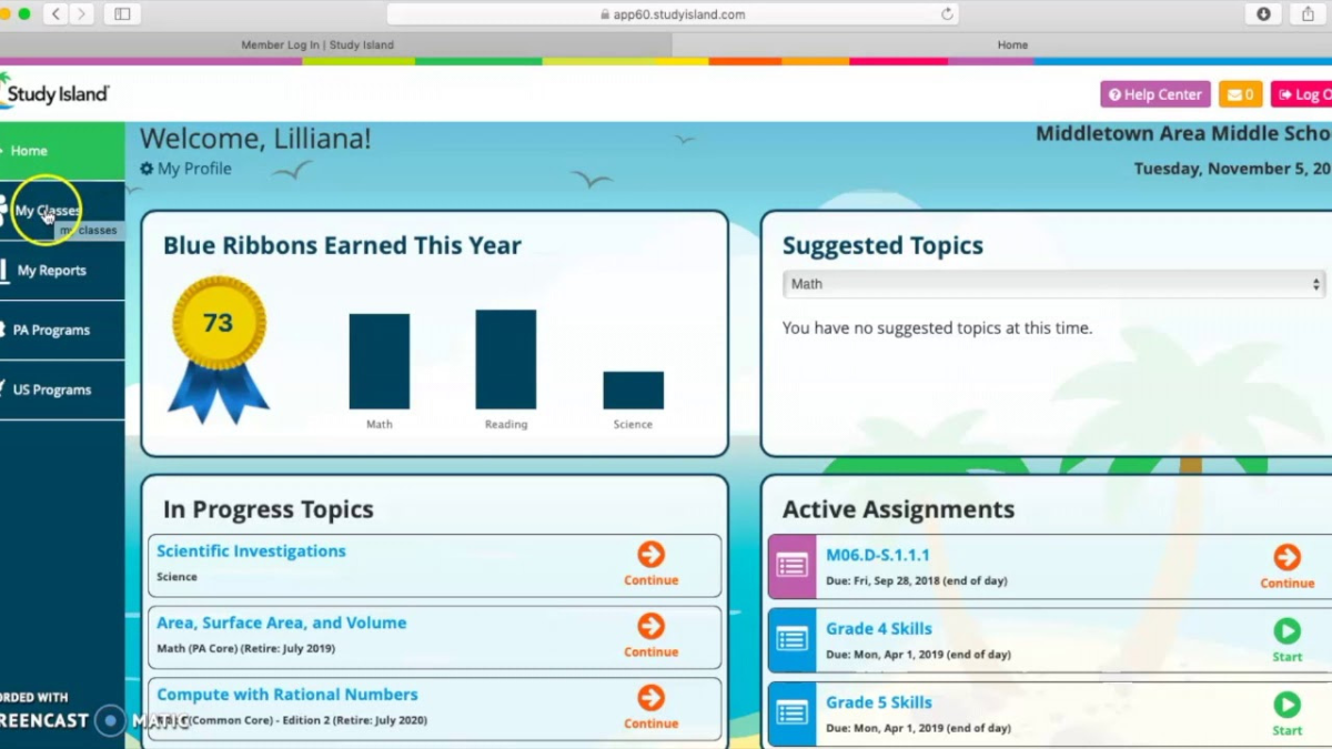 supporting a thesis study island