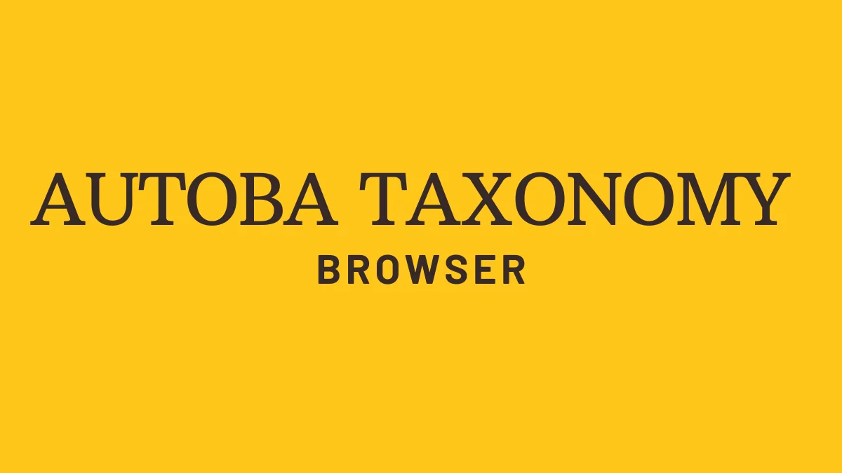 Autobà Taxonomy Browser
