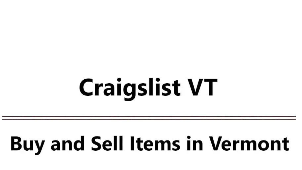 Craigslist VT