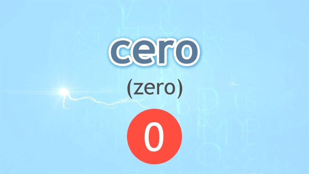 zero in Spanish