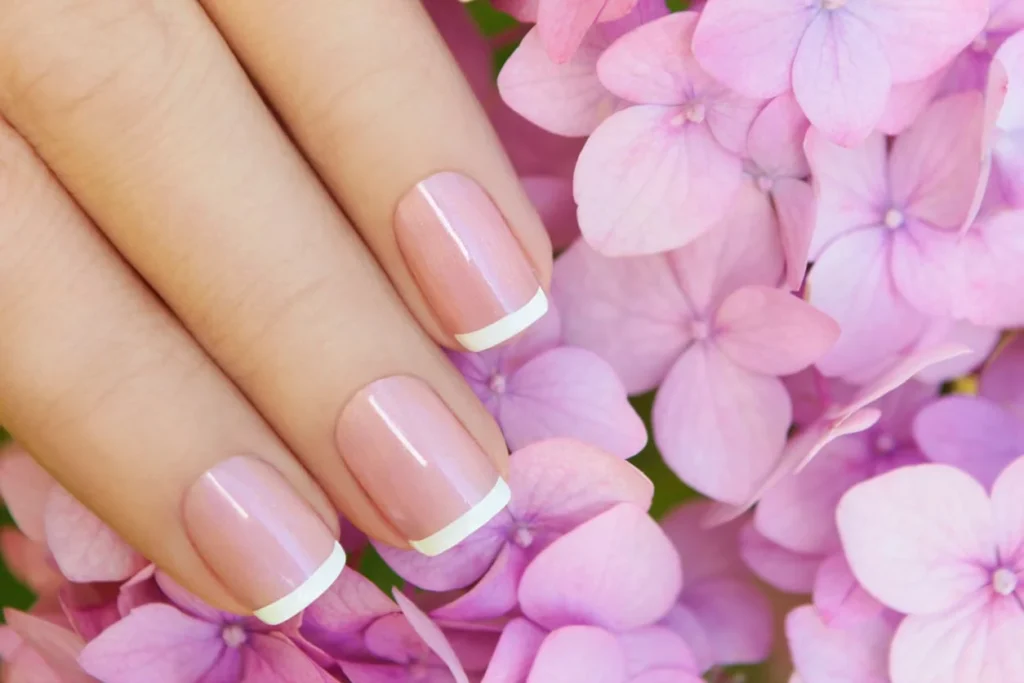 Pink French Tip Nails