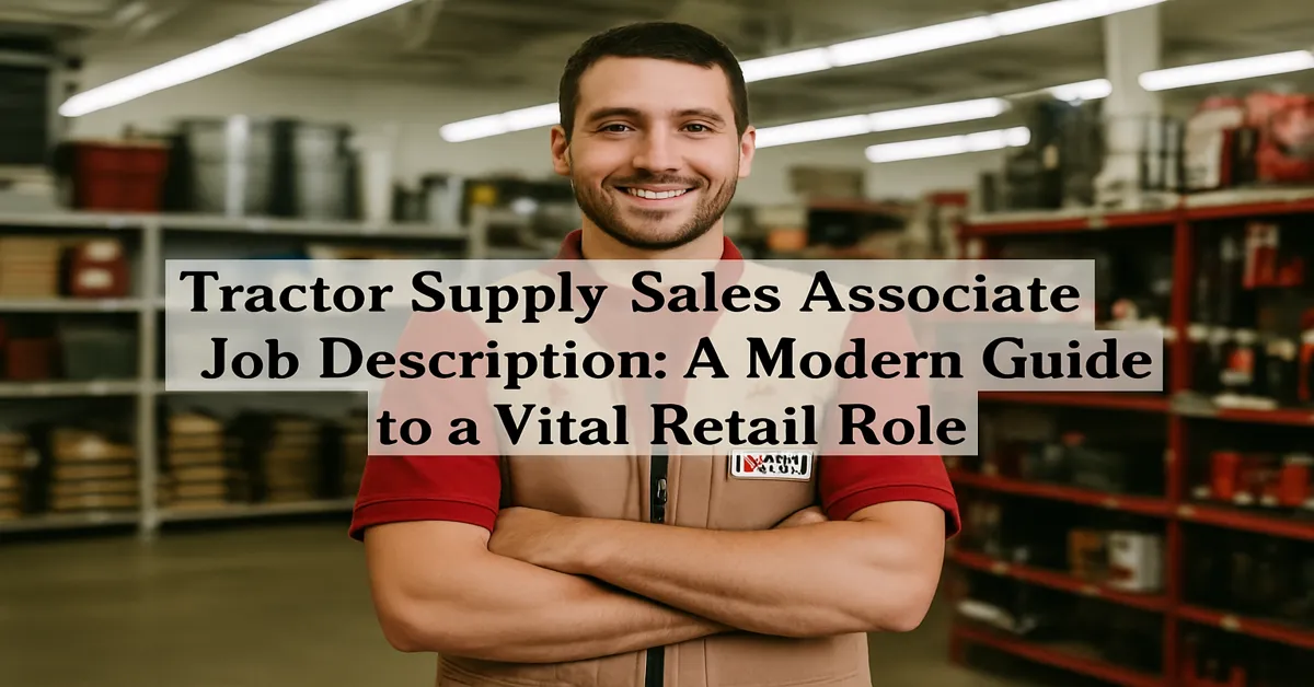 Tractor Supply Sales Associate Job Description